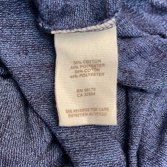 Free People Puff Sleeve Heathered Blue Tee Sz S - Picture 11 of 11